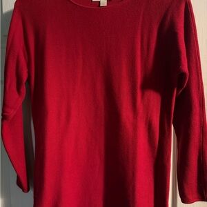 Michael Kors Red Crewneck Knit Sweater